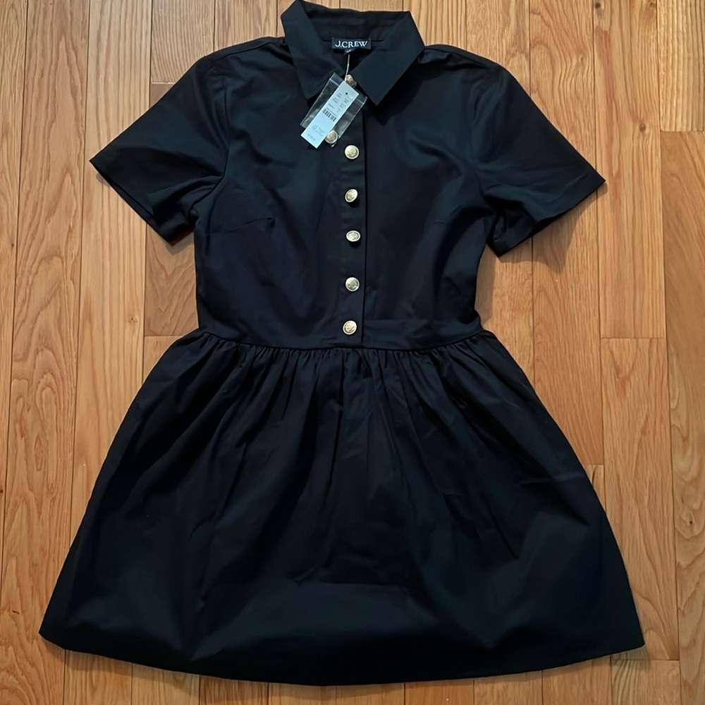J Crew A-line Shirt Dress in Chino size 4 NWT